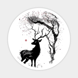 Nara Deer & Sakura Magnet